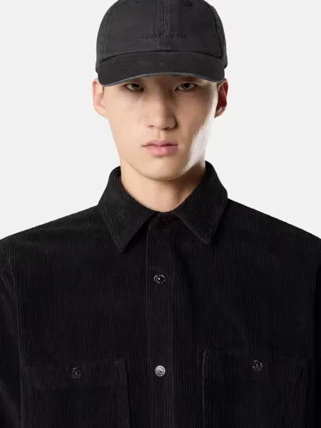 Stone Island Corduroy Shirt in Black, Brown, Gray, and Off-White - 11