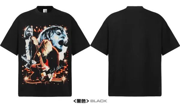Nirvana x Unknown Artist Graphic Print Beige T-Shirt - 14