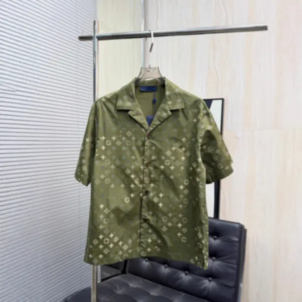 Louis Vuitton Monogram Silk Pajama Set Army Green - 4