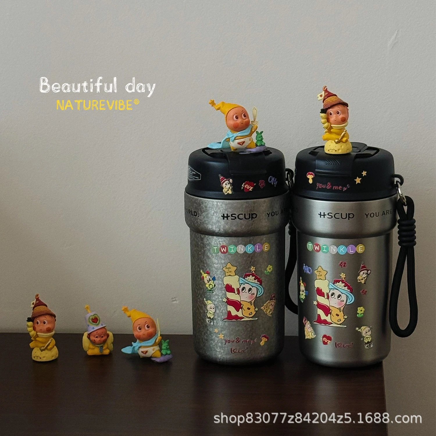 HSCUP Twinkle Character Decal Insulated Water Bottle — SB000874 listing image