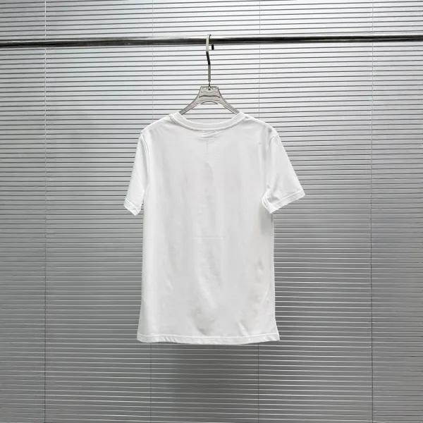 Celine CELN Logo Embellished Black T-Shirt - 4