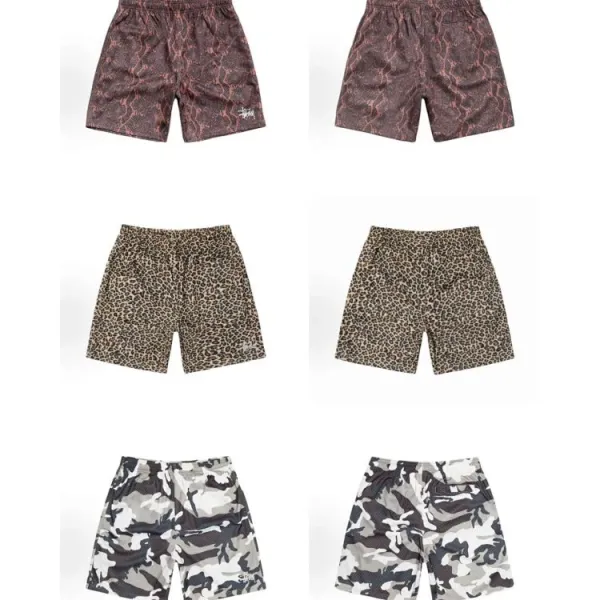 Stussy Snake Print Shorts Black Multicolor - 15