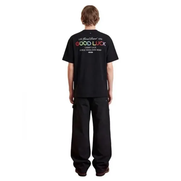 GOOD BRAND Rainbow Logo Graphic T-Shirt Black - 6