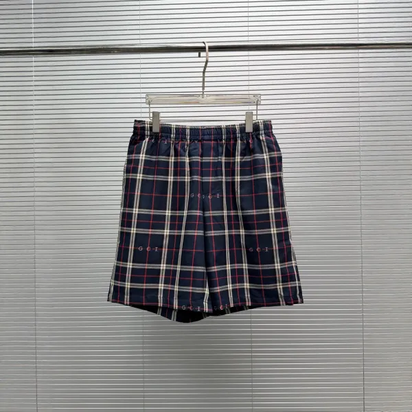 Gucci Plaid Sleep Set Navy and Burgundy Sleepwear - 8