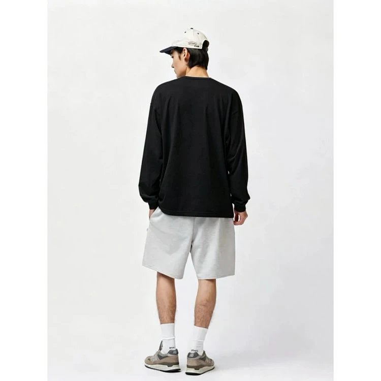WTAPS Long Sleeve Black Graphic Crewneck Sweatshirt