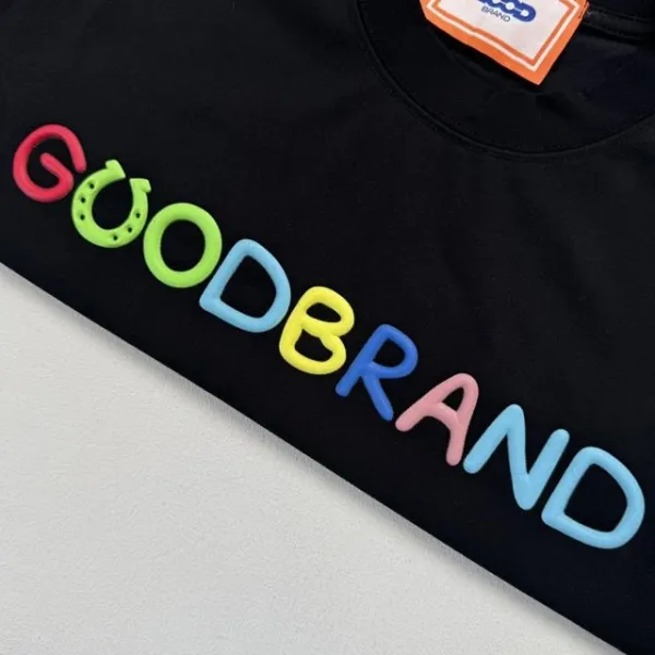 GOOD BRAND Rainbow Logo Graphic T-Shirt Black - 19