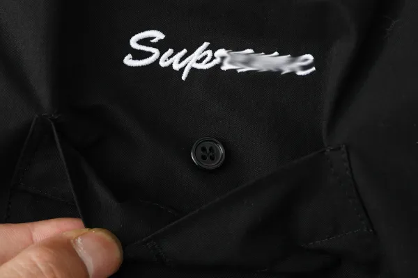 Vanson Leather x Supreme x Wiseco x Klotz Racing Pinstripe Work Shirt White - 21