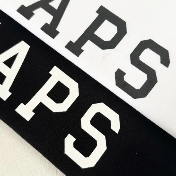 Design WTAPS Logo Long Sleeve Tee Black / White T-Shirts - 21