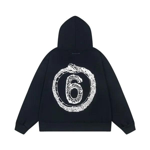 Marcelo Burlon County of Milan Snake 6 Hoodie Black - 1