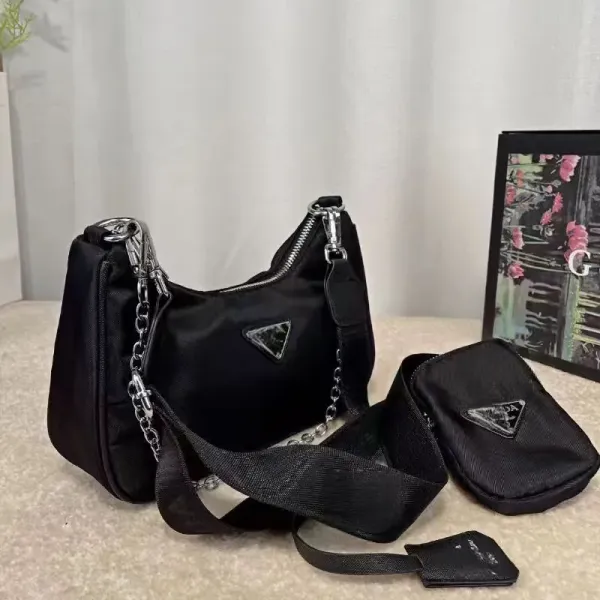 Prada Re-Nylon Mini Shoulder Bag Black - 4