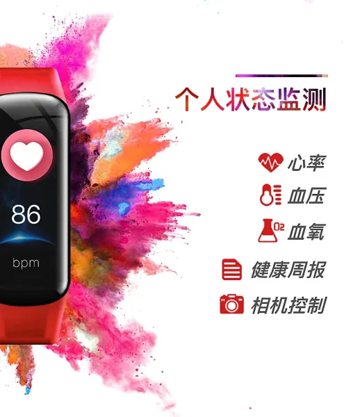 Design Fitness Tracker Purple Smart Band - 5