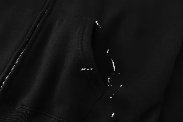 Supreme Paint Splatter Box Logo Zip-Up Hoodie Navy - 21