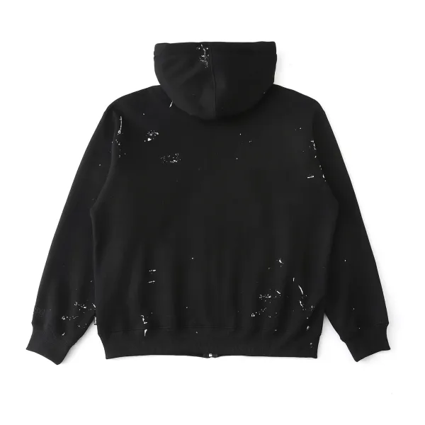 Supreme Paint Splatter Box Logo Zip-Up Hoodie Navy - 13