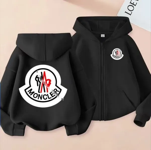 Moncler Logo Patch Hoodie Blue - 10