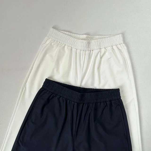 Design Wide-Leg Relaxed Fit Navy Pants - 19