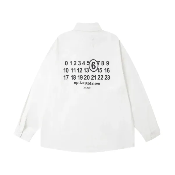 Maison Margiela Numbered Shirt White Shirt - 1
