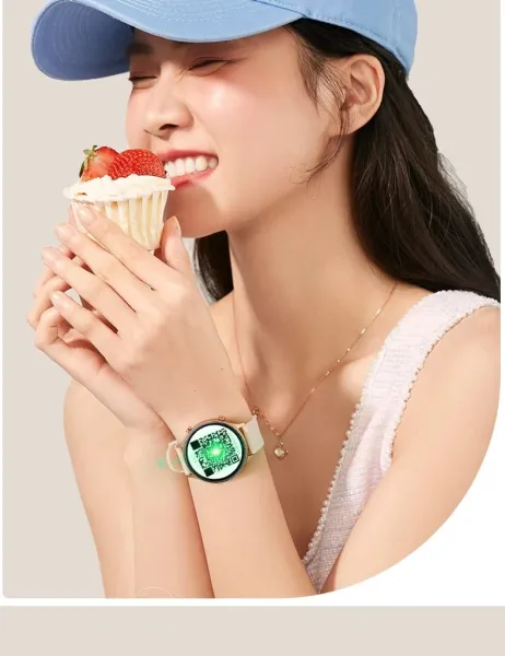 Design Smartwatch Rose Gold Mesh Band Multicolor Dial Smartwatch - 5