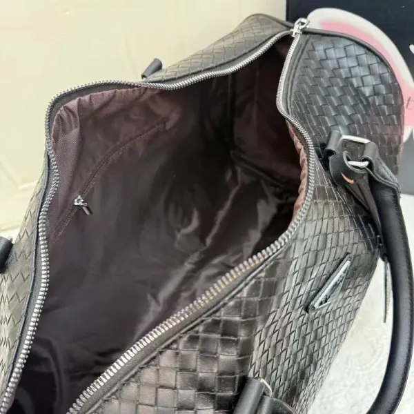 Prada Re-Nylon Crocodile-Embossed Duffle Bag Black - 7
