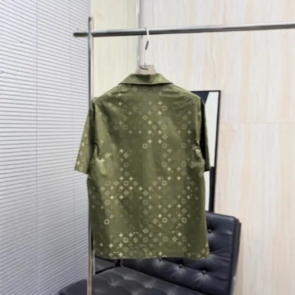 Louis Vuitton Monogram Silk Pajama Set Army Green - 5