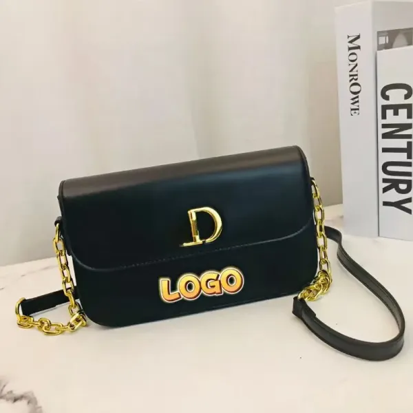 Dior Oblique Print Mini Chain Shoulder Bag Black - 3