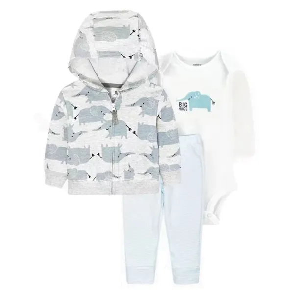 Design Carter's Tiny Ranger Explorer Set Burgundy / White / Denim Blue Baby Clothing Set Sets - 30