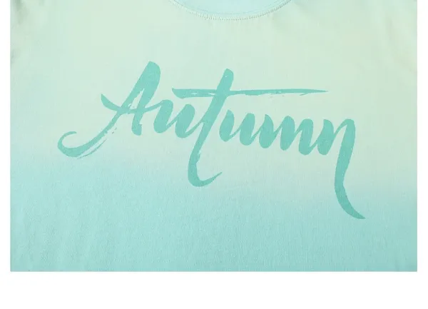 Design boothroyd Gradient Print T-Shirt in Mint Green T-Shirts - 40