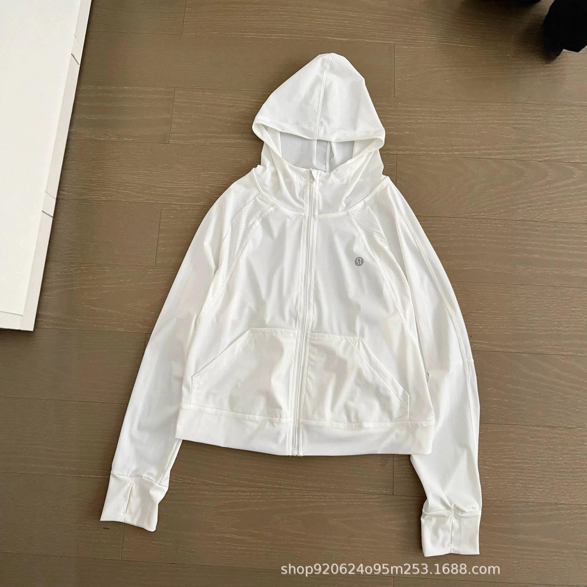 Lululemon Define Hooded White Black Sporty Jacket