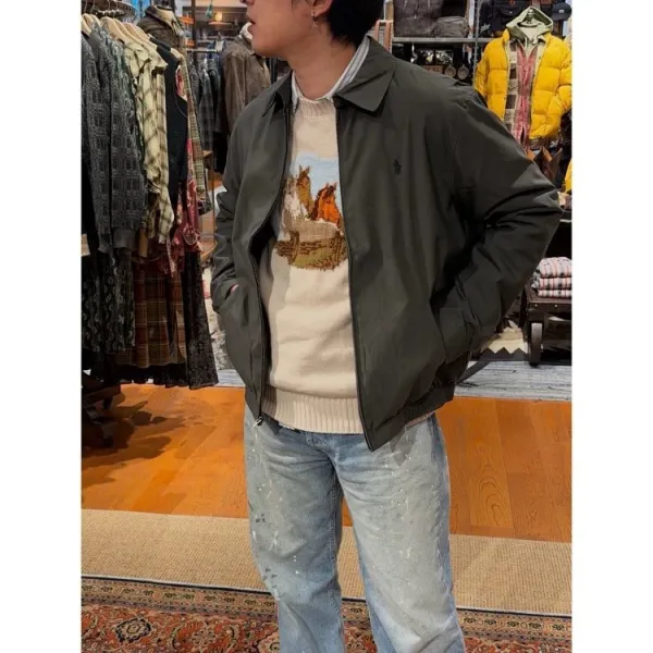 Polo Ralph Lauren Windbreaker Gray Outerwear - 11