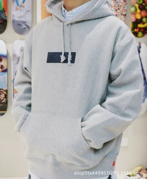 Design Box Logo Hoodie Pink Hoodie - 26