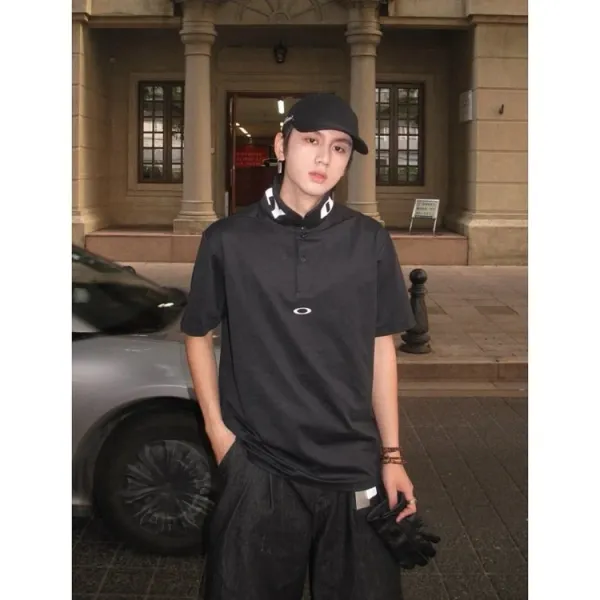 Oakley Polo Shirt Black with Logo Embroidery - 17