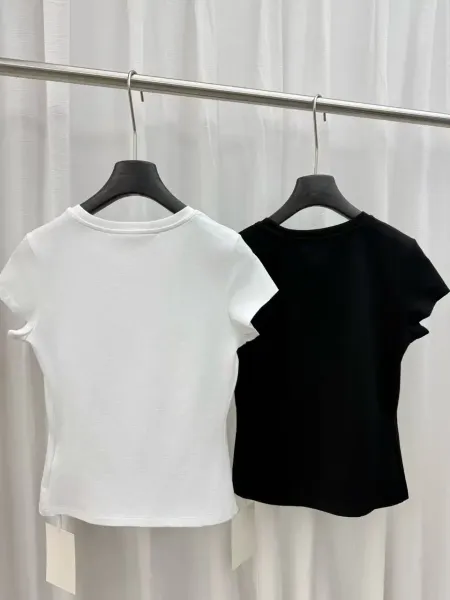 Alexander Wang Logo Repeat Print White T-Shirt - 13