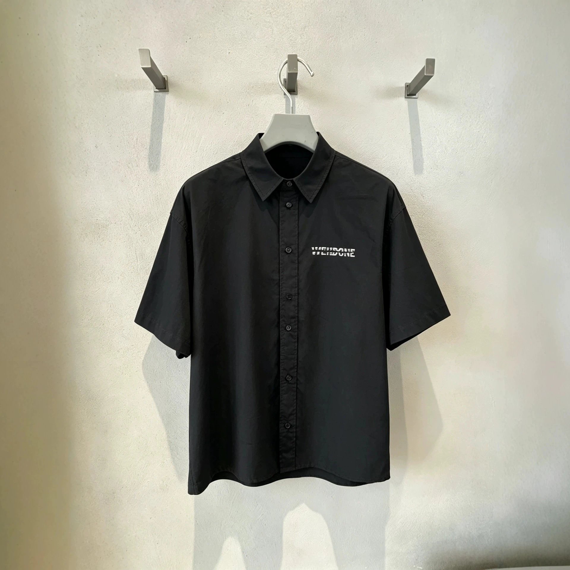 Logo Rhinestone Short Sleeve Shirt