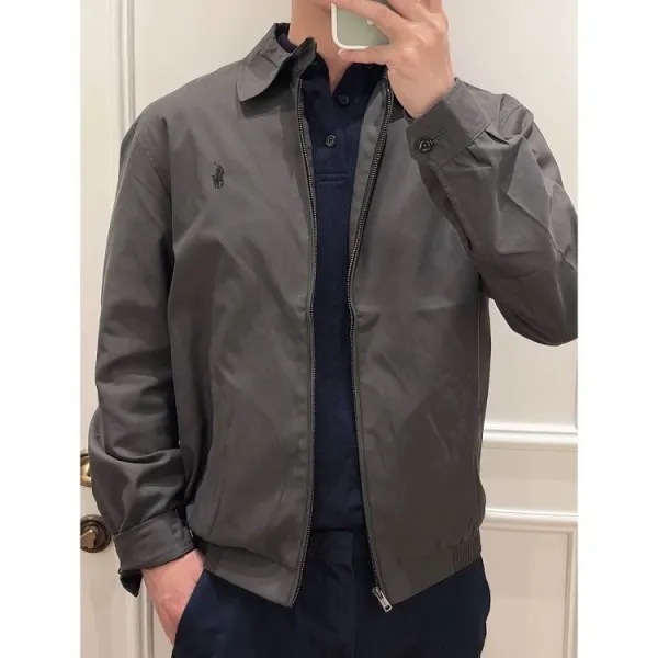 Polo Ralph Lauren Windbreaker Gray Outerwear - 4