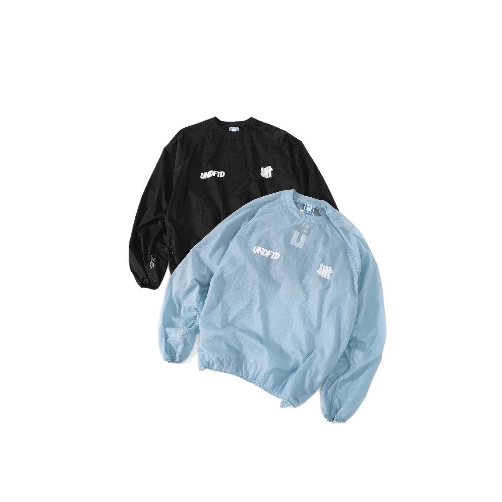 UNDEFEATED Black And Light Blue Windbreaker Jacket