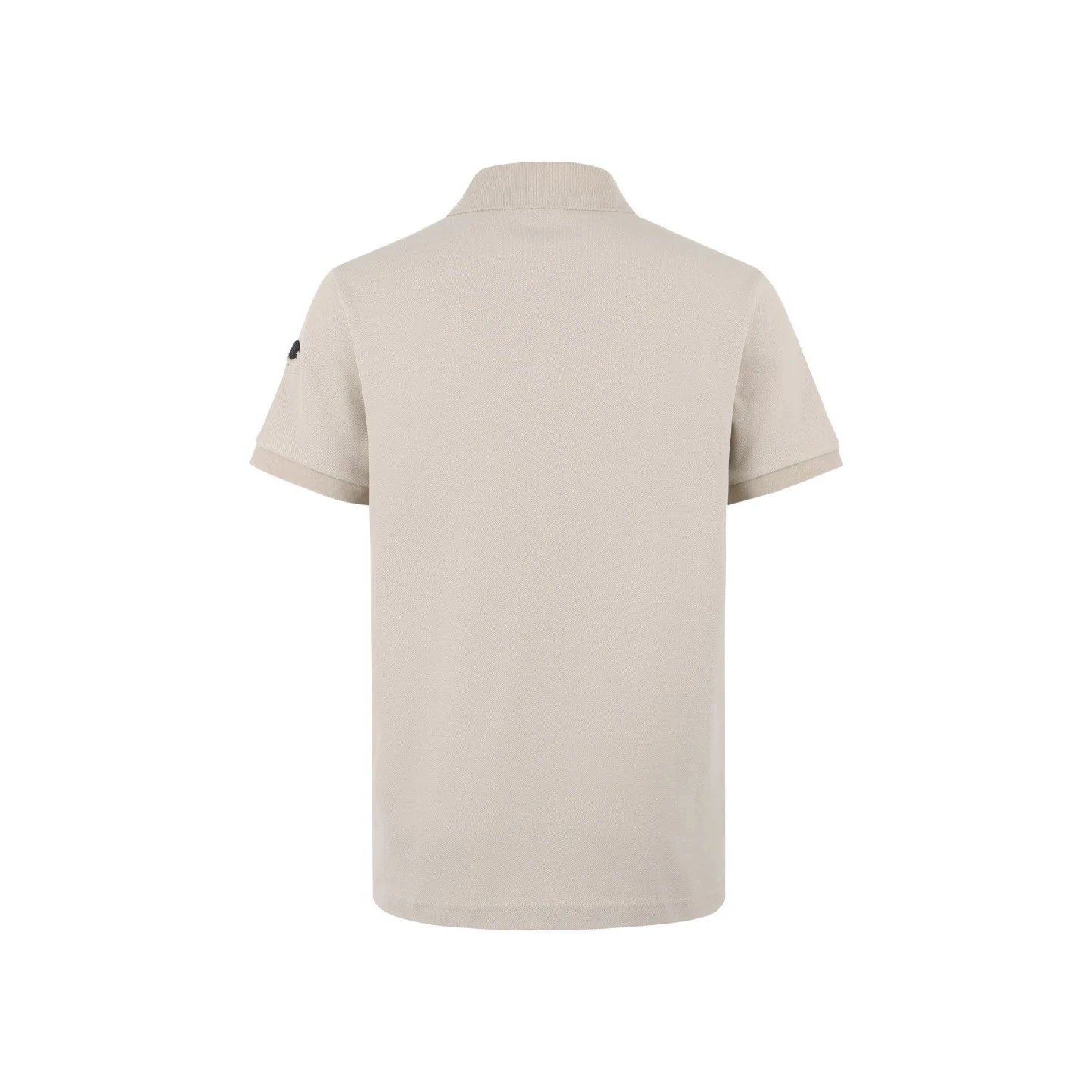 Polo Shirt Beige Embroidered Classic Fit