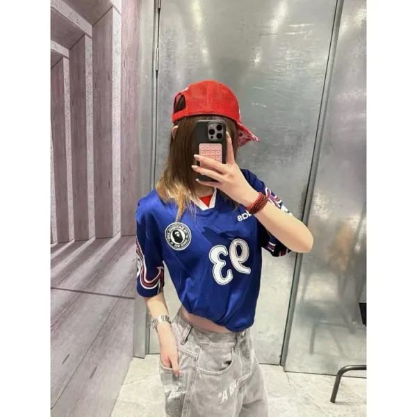 Adidas Originals Football Jersey 93 Blue Purple Flame Print Jersey - 12