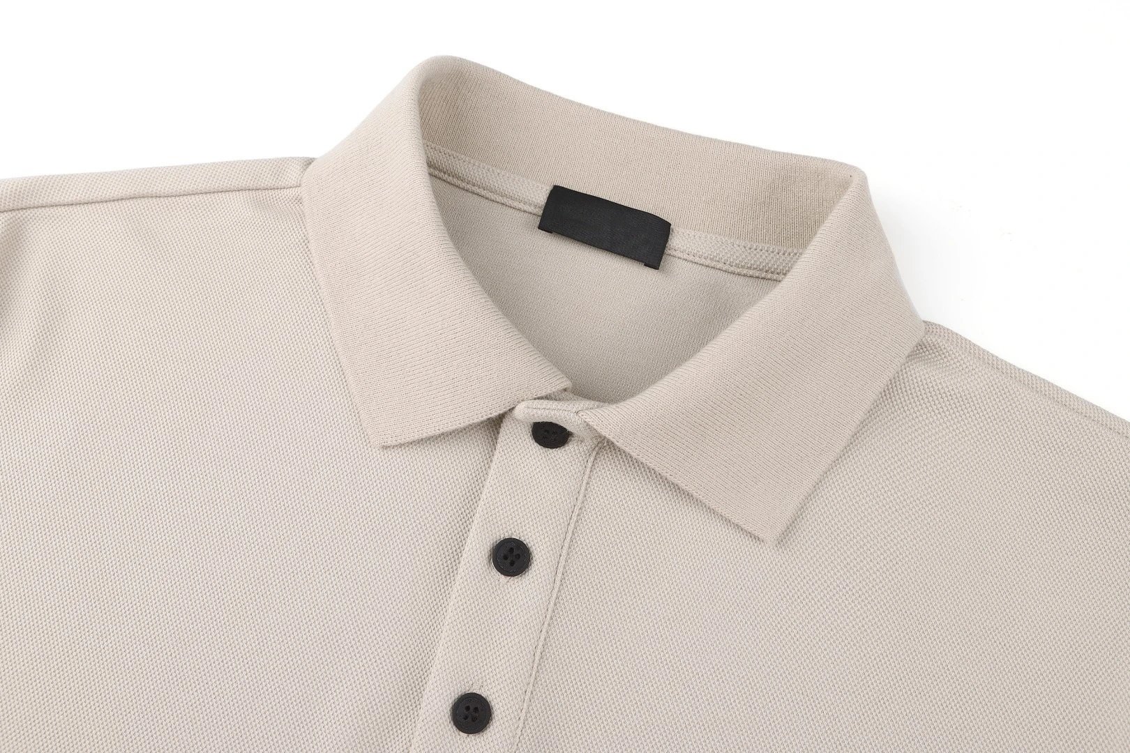 Moncler Polo Beige Piqué Cotton Polo Polo Shirt - 5