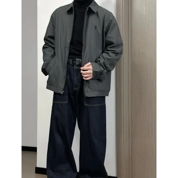 Polo Ralph Lauren Windbreaker Gray Outerwear - 12