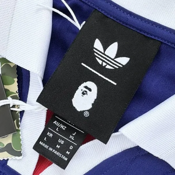 Adidas Originals Football Jersey 93 Blue Purple Flame Print Jersey - 33