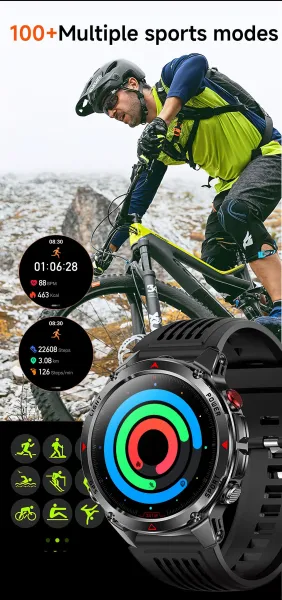 Design Smartwatch Pro Black Orange Sports Watch - 13