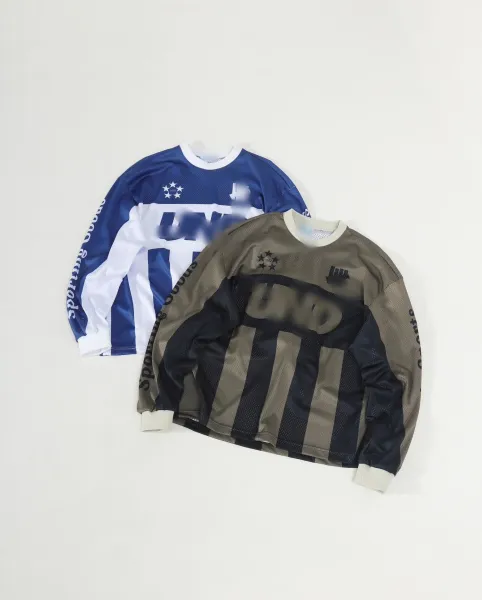 Design UNO Athletic Sports Mesh Long-Sleeve Jersey Olive Black Jersey - 5