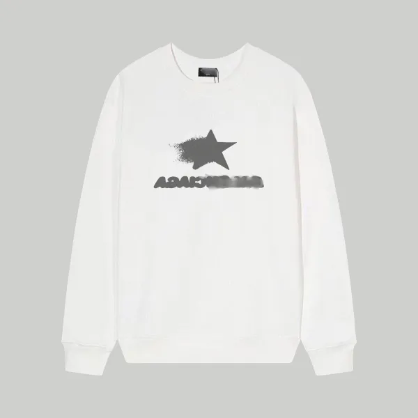 Balenciaga Star Logo Graphic Sweatshirt White Hoodie - 1