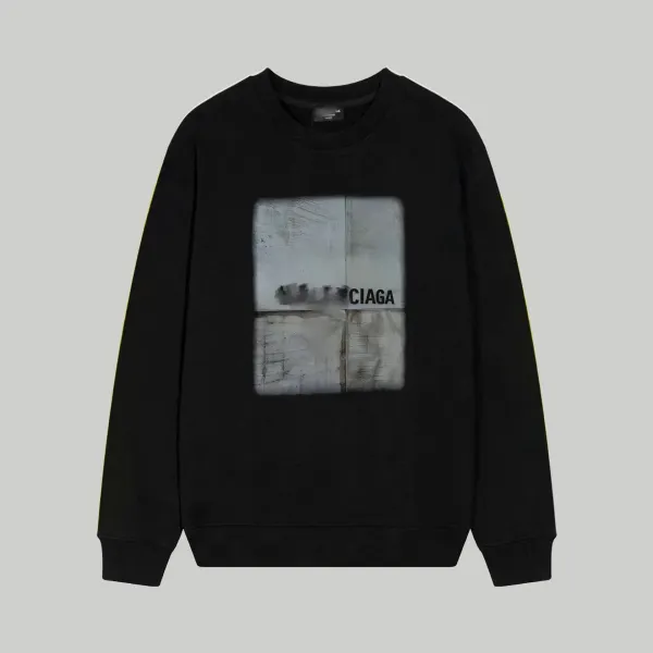 Design Digital Clock Graphic Black Hoodie - 2