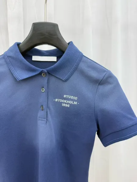 Acne Studios Stockholm 1996 Polo Navy Polo Shirt - 14