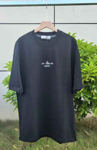 Stone Island Archivio Graphic Print Black T-Shirt - 5