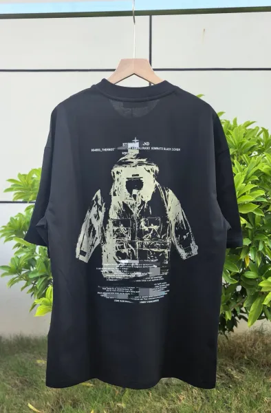 Stone Island Archivio Graphic Print Black T-Shirt - 6