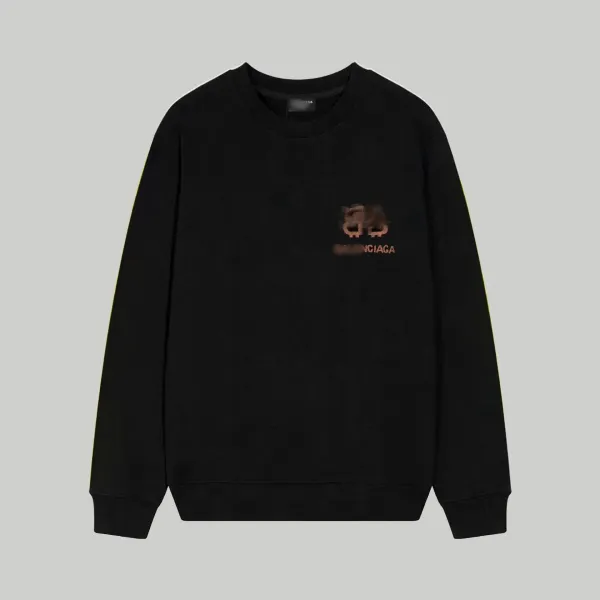 Design Digital Clock Graphic Black Hoodie - 4