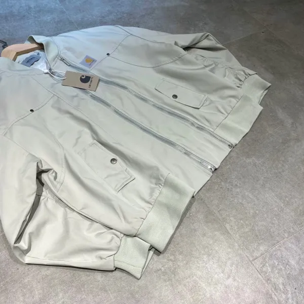 Carhartt Work In Progress Bomber Jacket Beige Outerwear - 9