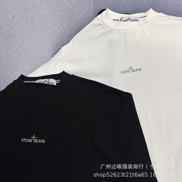 Stone Island Compass Logo Oversized T-Shirt Black / Off-White / Black - 6