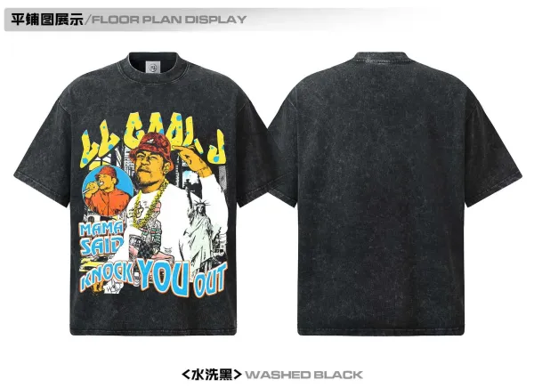 Design Lil' Cease 'Mama Said Knock You Out' Graphic T-Shirt Black - 11